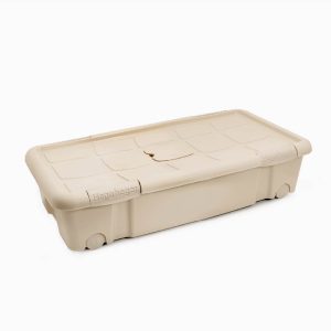 Caja New Box Con Cierres Antipolilla Y Ruedas Opaco