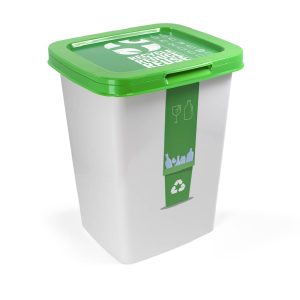 Papelera Sena Cuadrada Iml Reciclado Plastico 25 L.
