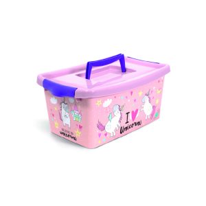 Mhega Baul Coliseo Iml Fantasy Animals Con Asa Y Cierres Unicornios